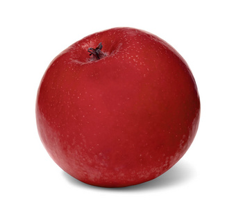 在白色背景上的孤立红苹果