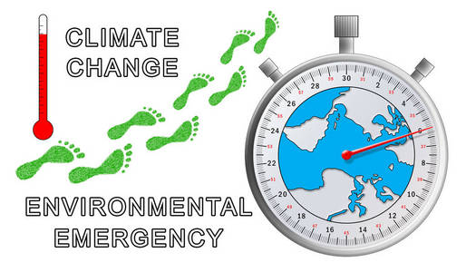 全球气候变暖的概念图片