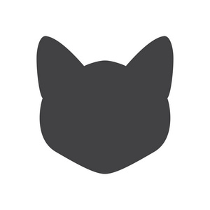 猫头剪影图片