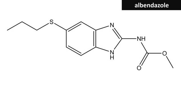 阿苯达唑分子的结构