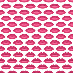 粉红色的吻模式