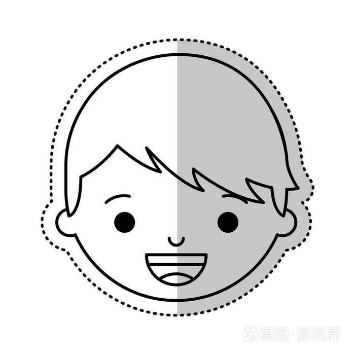 小男孩字符图标