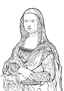 蒙娜丽莎的微笑图片