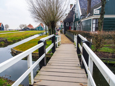 zaanse schans, 荷兰阿姆斯特丹附近的荷兰赞丹镇附近的社区