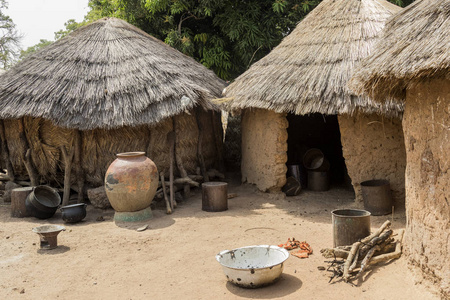 典型的非洲村在加纳