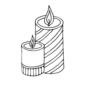 燃烧的蜡烛图标