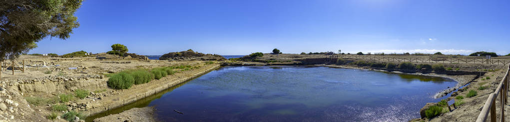 莫齐亚的腓尼基人废墟。marsala sicily ital