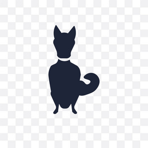 奇努克狗透明图标。奇努克狗符号设计从狗收藏。简单的元素向量例证在透明背景