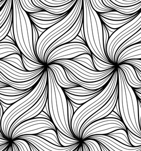 矢量花卉背景的画出的线条照片