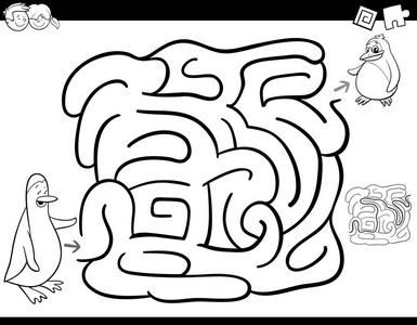 儿童企鹅的图画图片