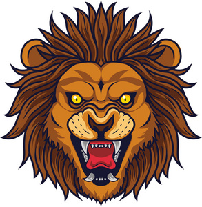 冲孔狮子吉祥物图片