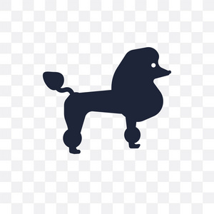 狗透明图标。狗的象征设计从狗收藏。简单的元素向量例证在透明背景