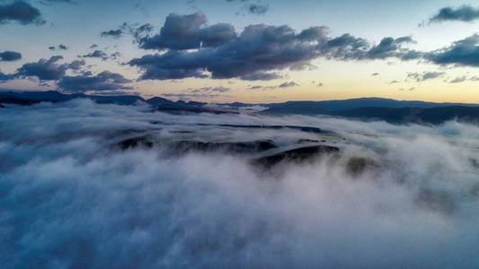 北海道的云海