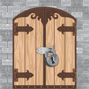 动画片场面与美丽的中世纪城堡-远东王国-例证为孩子动画片场面与美丽