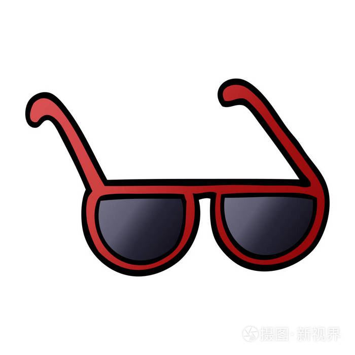 平面卡通涂鸦太阳镜