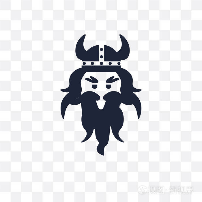 维京人符号设计从童话收藏.简单的元素向量例证在透明背景