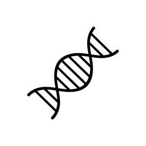 Dna 抽象链符号集。向量例证