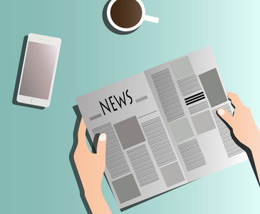 看英文报纸图片