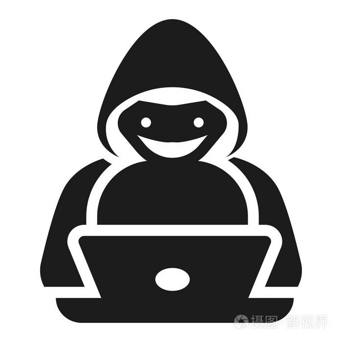 黑客图标, 简单的样式