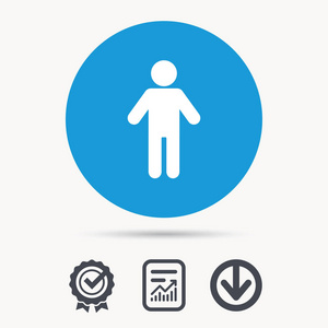 雄性的人类符号服务器免费试用卡箭头图标.下一个导航标志iso 图标.