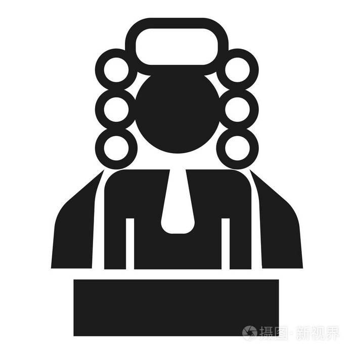 法官人图标, 简单的风格