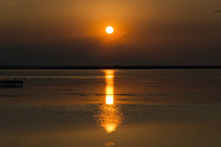 日落风景与海