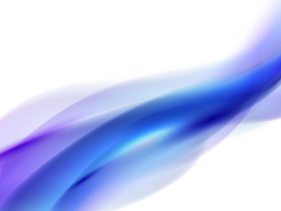 抽象背景白色，蓝色和紫色的波浪线为