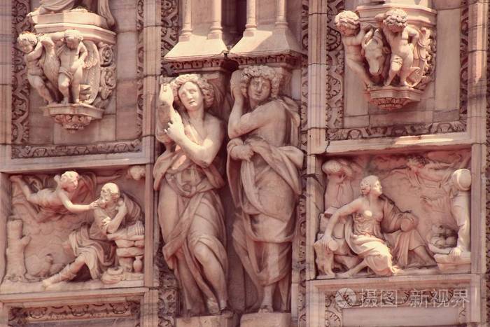 1 米兰 城市的古老名称 在中花子内 成立于公元前5世纪2 伦巴第的首都具有过去时代 所有建筑风格的印记 城市景观 意大照片 正版商用图片0tnv20 摄图新视界