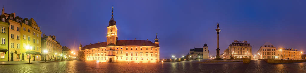 旧城和皇家城堡在华沙，波兰