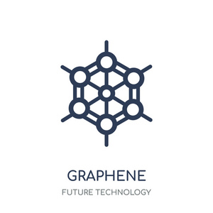 从未来技术集合看石墨烯线性符号设计照片