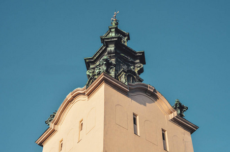 利沃夫市中心的老教堂