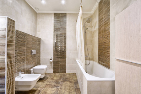 的浴室内部的浴室室内设计时尚的浴室豪华房子内部的浴室浴室的内部