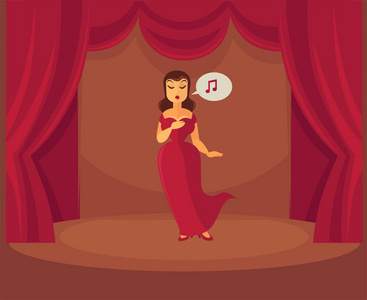 戏剧或歌剧歌手女人照片