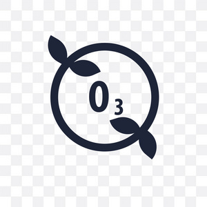 臭氧背景臭氧层透明图标.臭氧层符号设计从生态学汇集.