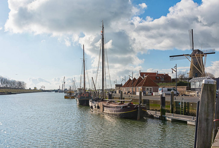 这座历史名城 Zierikzee Zeeland 的港湾