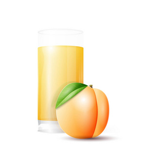 杏和杯果汁