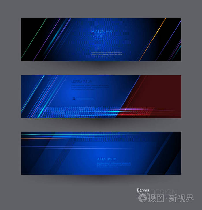 矢量背景为 web 横幅模板或小册子