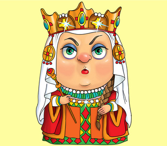 皇后的卡通图片