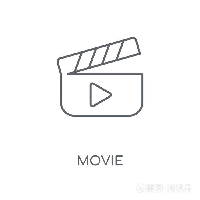 电影概念笔画符号设计.