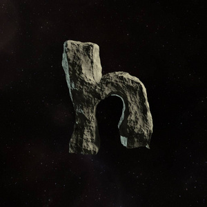 黑暗的小行星符号 H