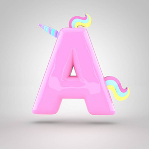 粉红独角兽符号 a照片