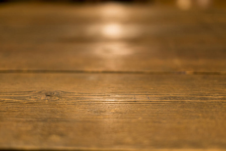 木制和空白的桌子近距离拍摄