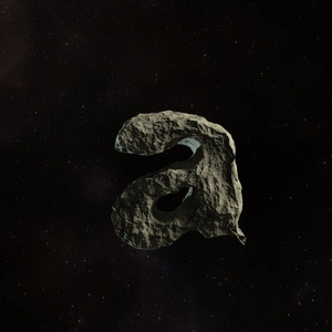 黑暗的小行星符号 A