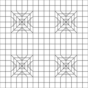 抽象的几何无缝图案