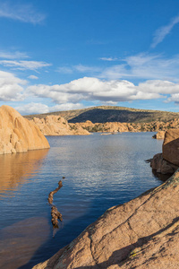 沃森湖普雷斯科特亚利桑那州的山水风景