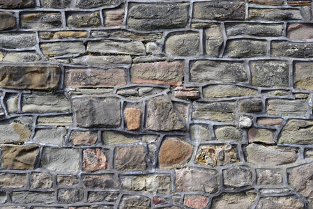 新石板石墙照片