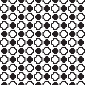 黑和白方块切断在角落图案背景