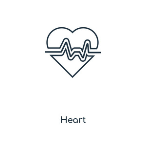时尚设计风格的心图标。在白色背景上隔离的心脏图标。心向量图标简单和现代平面符号为网站, 移动, 标志, 应用程序, ui。心脏图