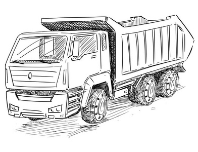 矢量自卸车图片