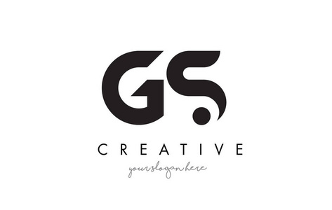 Gs 字母标志设计与创意现代时尚排版